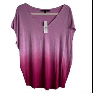 WHBM Pink & Purple Blouse M White House Black Market